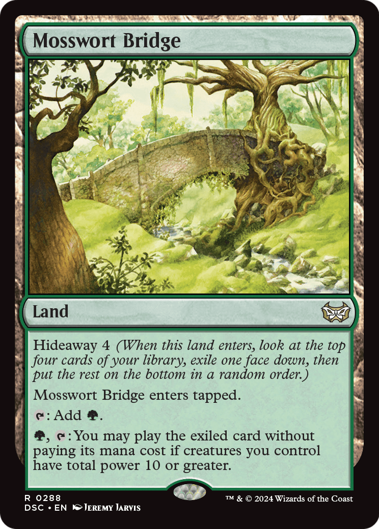 Mosswort Bridge (DSC-288) [Duskmourn: House of Horror Commander]