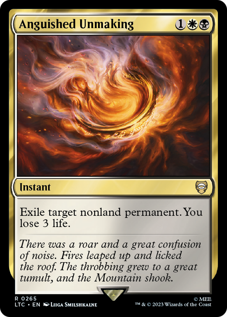 Anguished Unmaking (LTC-265) [Tales of Middle-earth Commander]