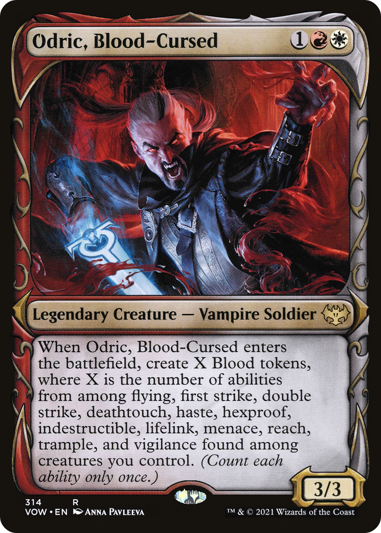 Odric, Blood-Cursed (Showcase) (VOW-314) [Innistrad: Crimson Vow] Foil
