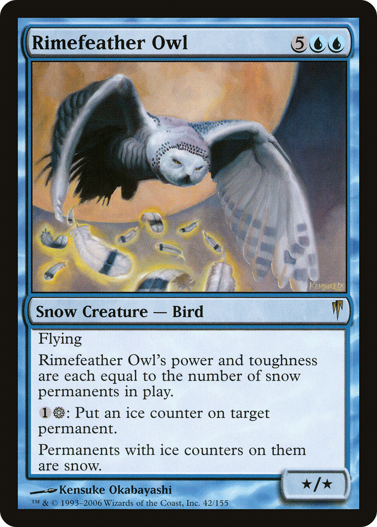Rimefeather Owl (CSP-042) [Coldsnap]