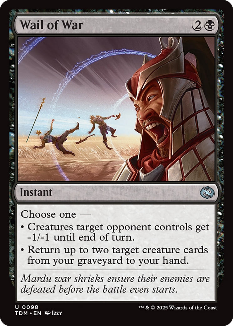 Wail of War (TDM-098) [Tarkir: Dragonstorm] Foil
