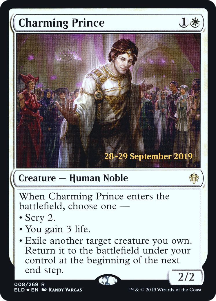 Charming Prince (PRE-08S) [Throne of Eldraine Promos] Foil