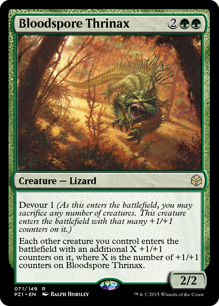 Bloodspore Thrinax (PZ1-071) [Legendary Cube Prize Pack] Foil