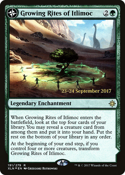 Growing Rites of Itlimoc (XLN) (PRE-191S) [Ixalan Promos] Foil