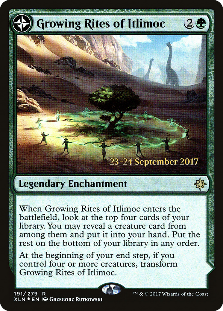 Growing Rites of Itlimoc (XLN) (PRE-191S) [Ixalan Promos] Foil