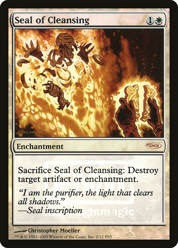 Seal of Cleansing [Friday Night Magic 2005] Foil