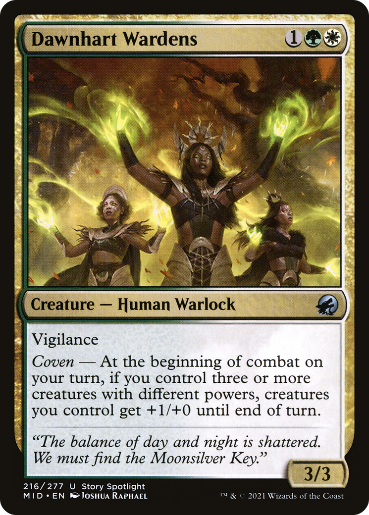 Dawnhart Wardens (MID-216) [Innistrad: Midnight Hunt]