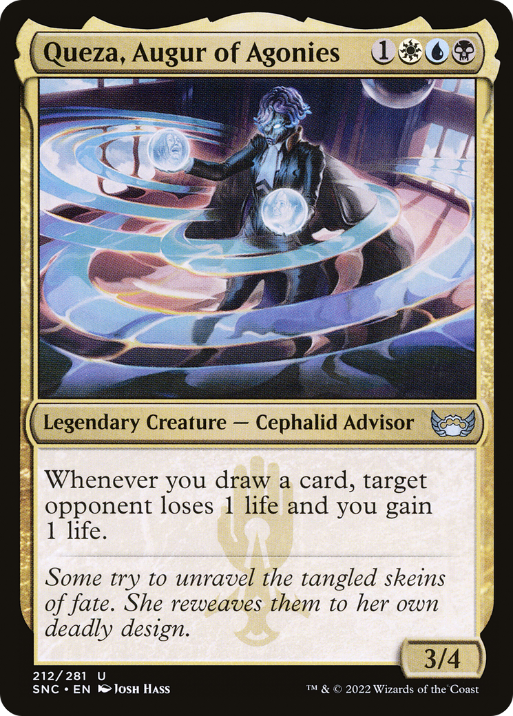 Queza, Augur of Agonies (SNC-212) [Streets of New Capenna] Foil