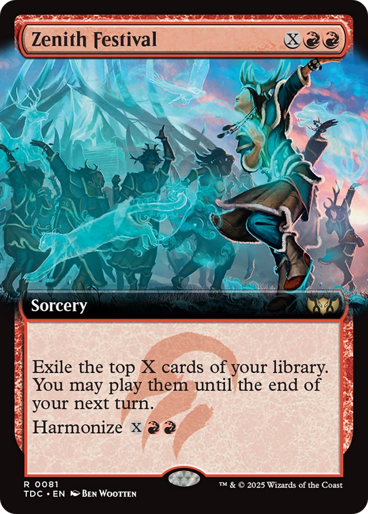Zenith Festival (Extended Art) (TDC-081) [Commander: Tarkir: Dragonstorm]