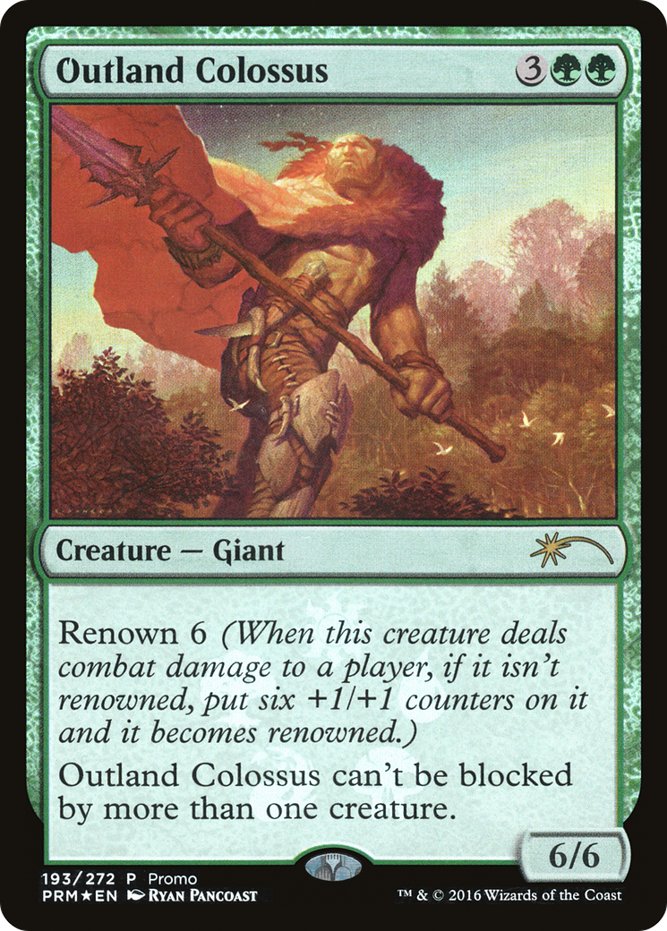Outland Colossus (UMP-193) [Magic Origins Promos] Foil
