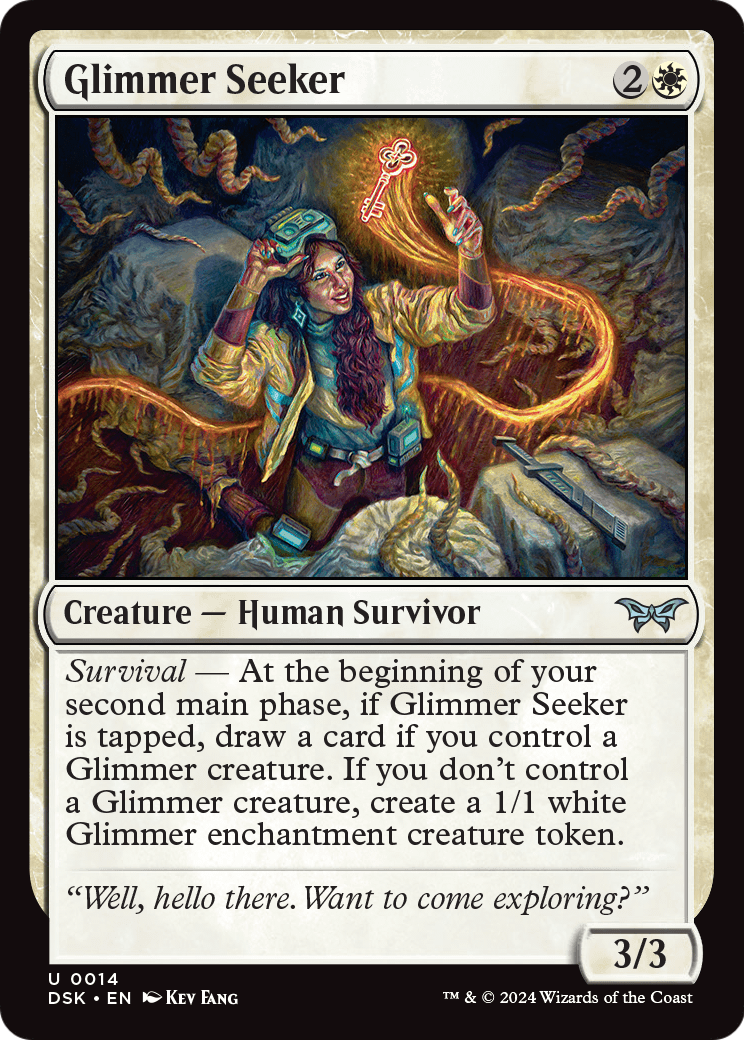 Glimmer Seeker (DSK-014) [Duskmourn: House of Horror] Foil