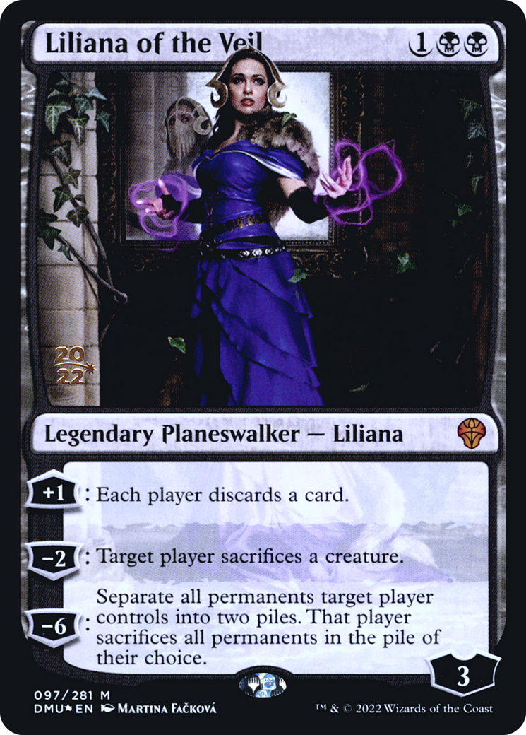 Liliana of the Veil (PRE-097) [Dominaria United Promos] Foil