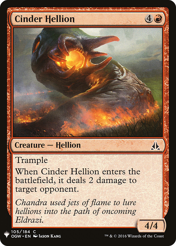 Cinder Hellion (LIST-OGW-105) [The List]
