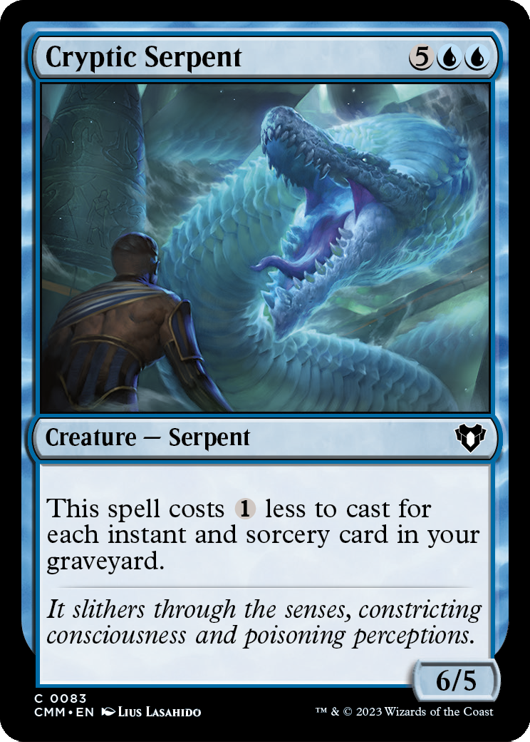 Cryptic Serpent (CMM-083) [Commander Masters] Foil