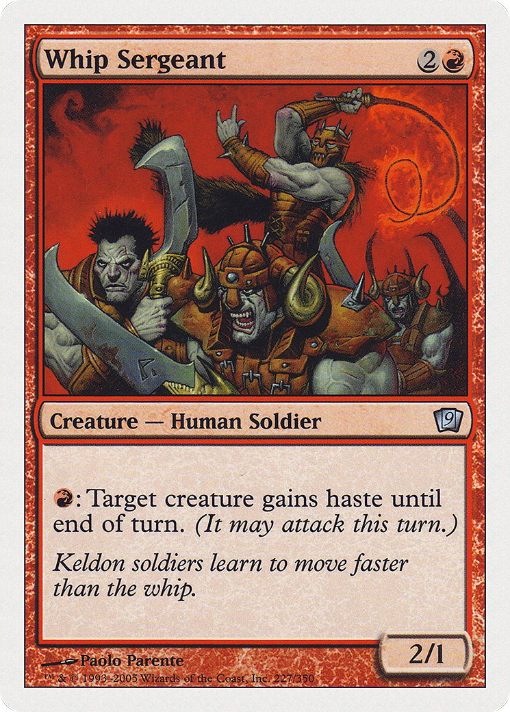Whip Sergeant (9ED-227) [9th Edition] Foil