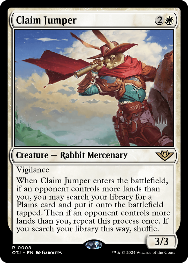 Claim Jumper (PPOTJ-008) [Promo Pack: Outlaws of Thunder Junction Promos]