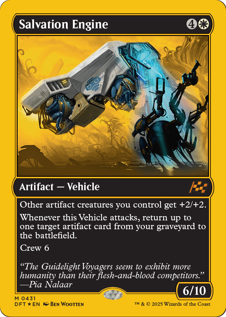 Salvation Engine (First-Place Foil) (DFT-431) [Aetherdrift] Foil