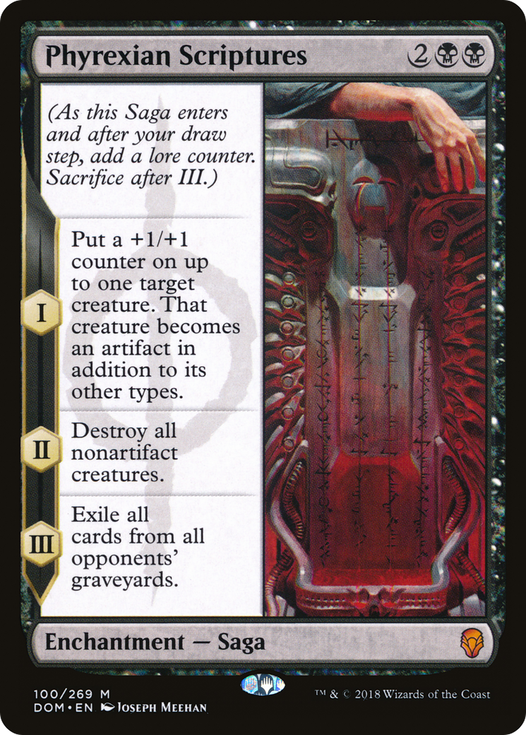Phyrexian Scriptures (DOM-100) [Dominaria] Foil