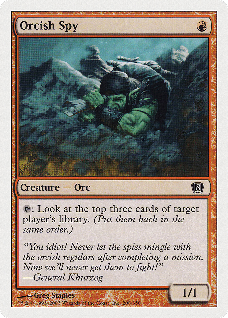 Orcish Spy (8ED-208) [8th Edition]