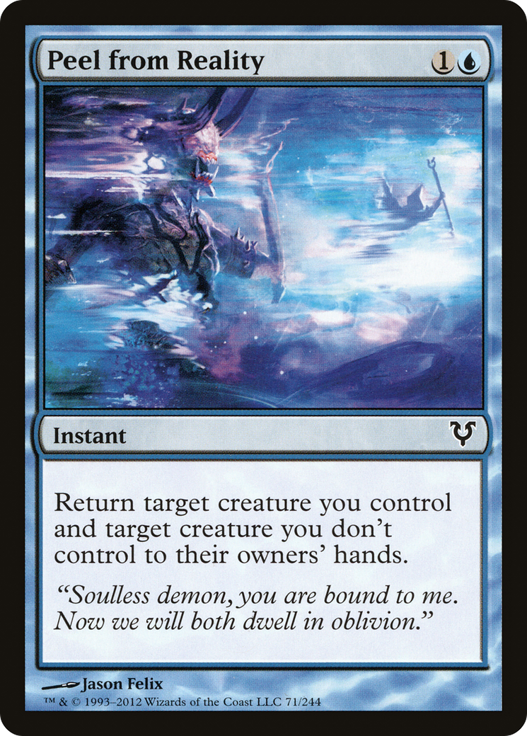 Peel from Reality (AVR-071) [Avacyn Restored] Foil