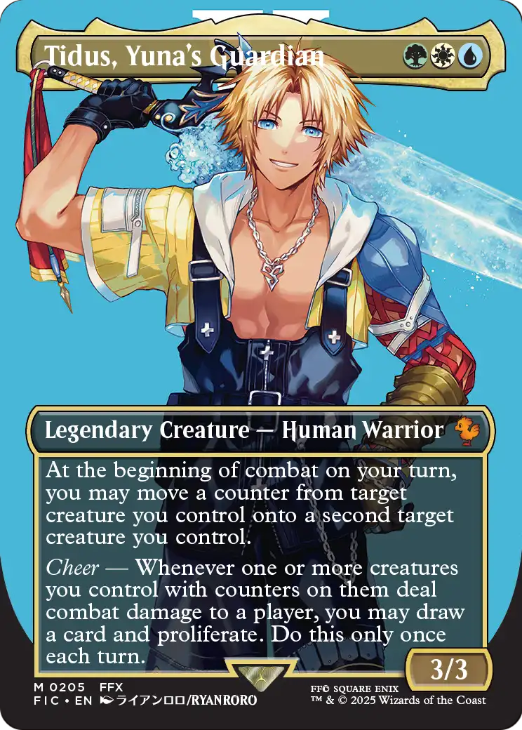 Tidus, Yuna's Guardian (Borderless) (FIC-205) [Commander: FINAL FANTASY]