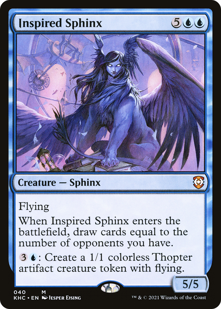 Inspired Sphinx (KHC-040) [Kaldheim Commander]