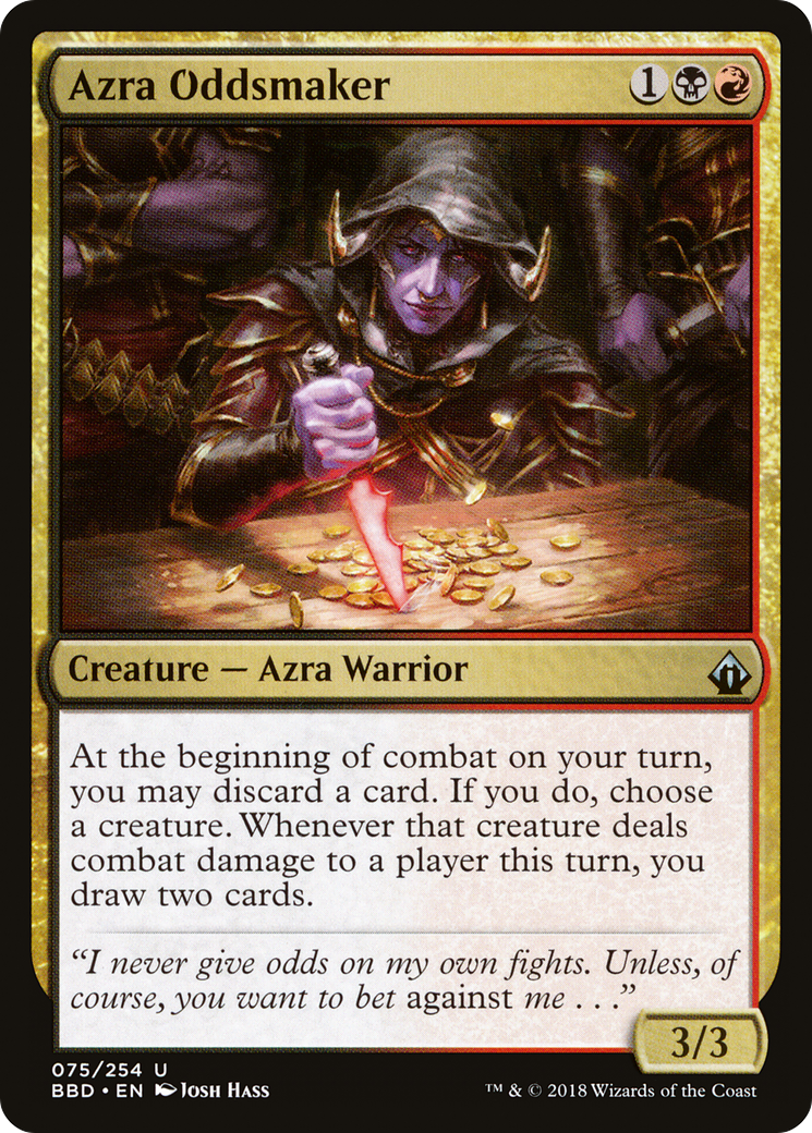 Azra Oddsmaker (BBD-075) [Battlebond] Foil