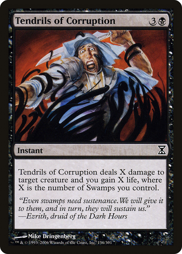 Tendrils of Corruption (TSP-136) [Time Spiral] Foil