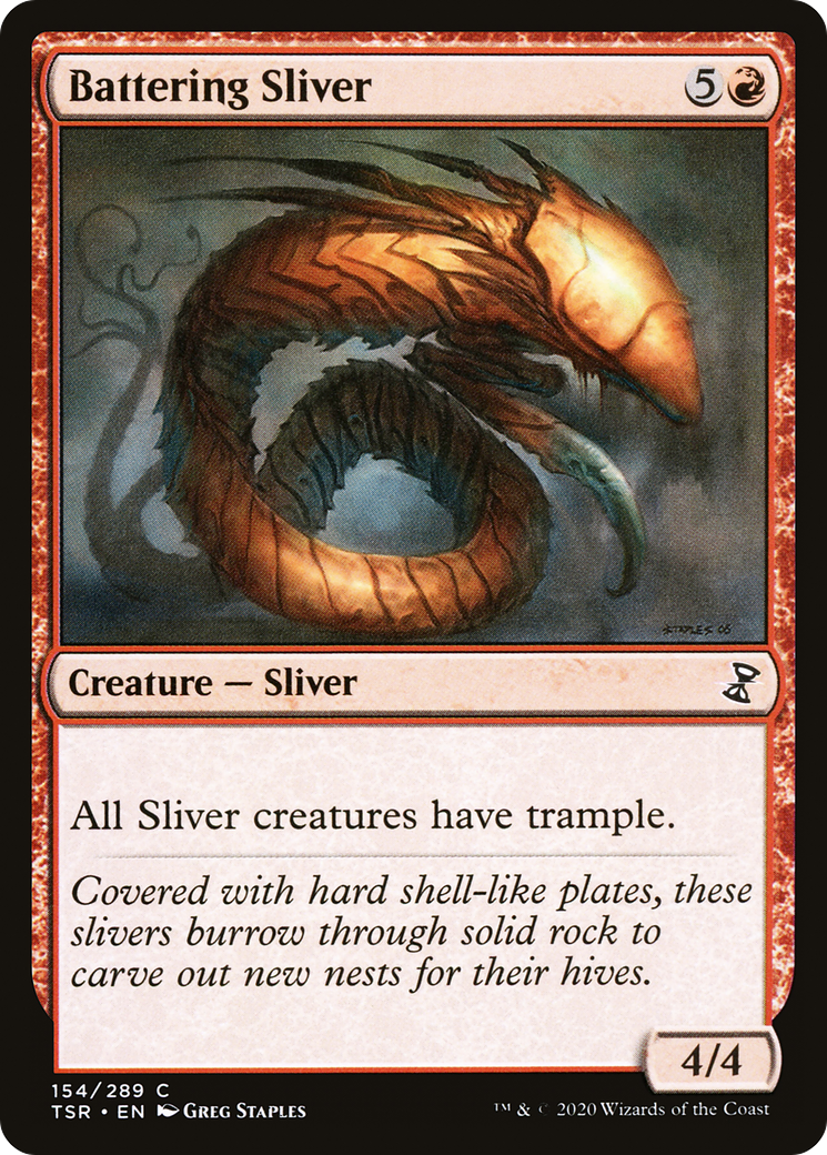 Battering Sliver (TSR-154) [Time Spiral Remastered]