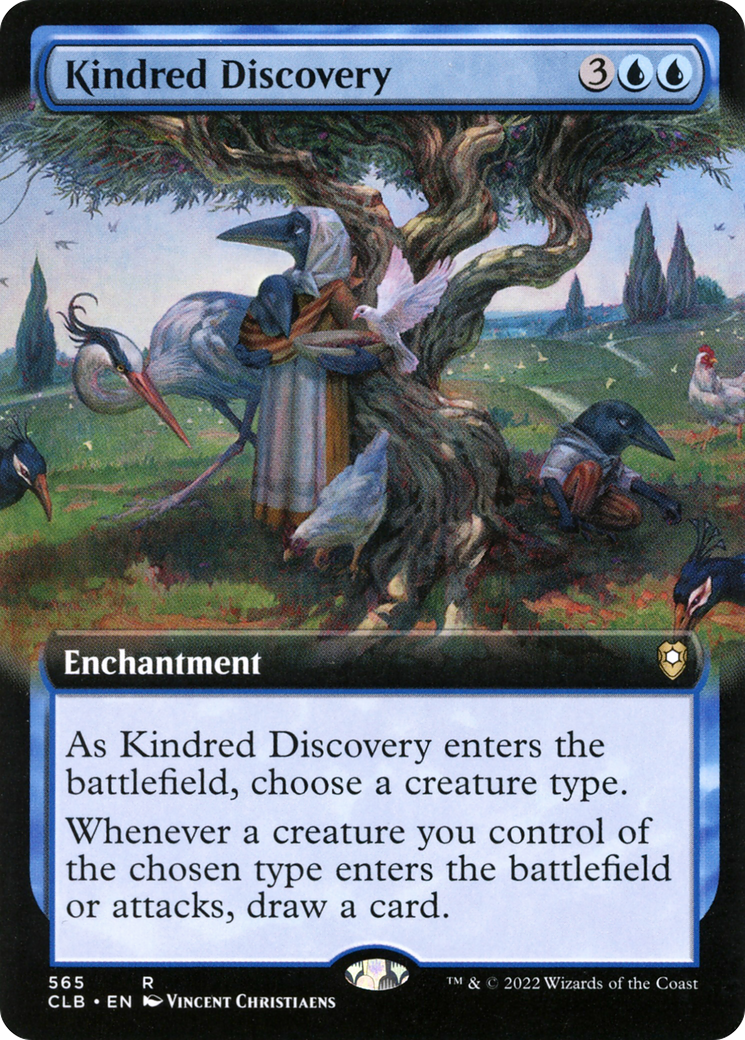 Kindred Discovery (Extended Art) (CLB-565) [Commander Legends: Battle for Baldur's Gate]