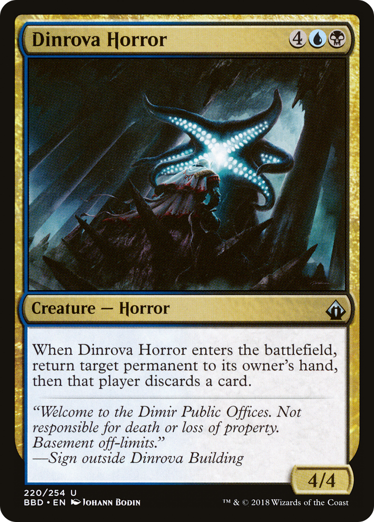 Dinrova Horror (BBD-220) [Battlebond] Foil