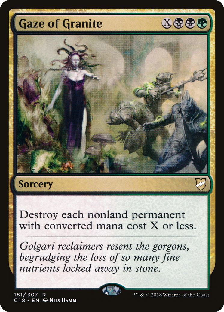 Gaze of Granite (C18-181) [Commander 2018]