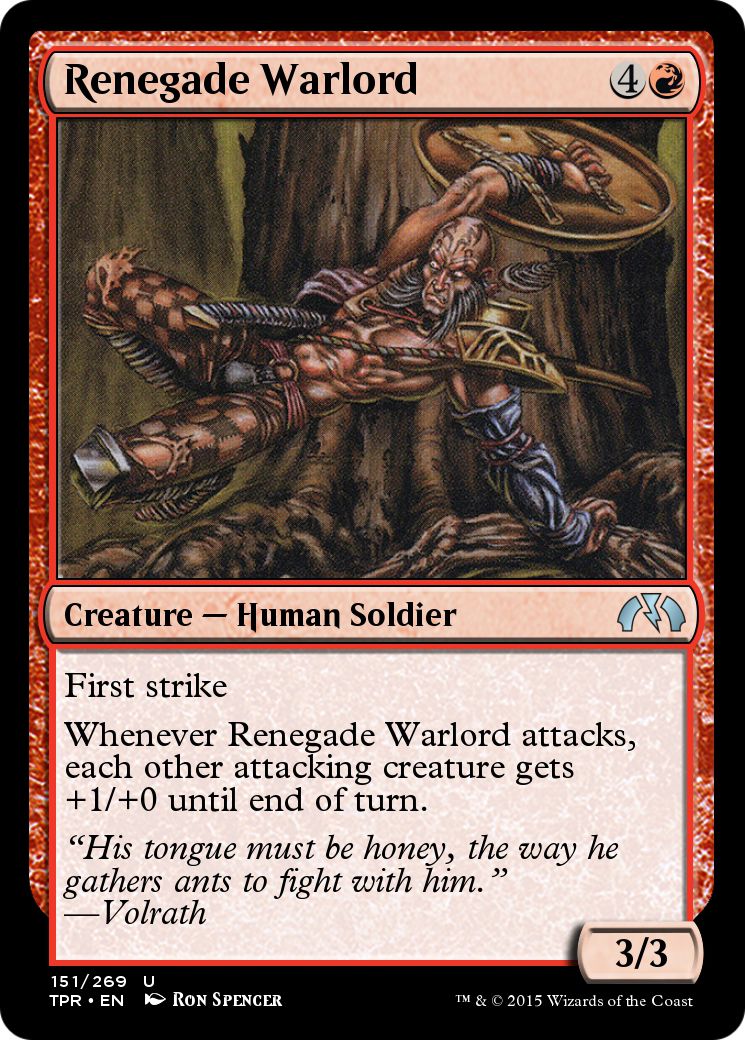 Renegade Warlord (TPR-151) [Tempest Remastered] Foil