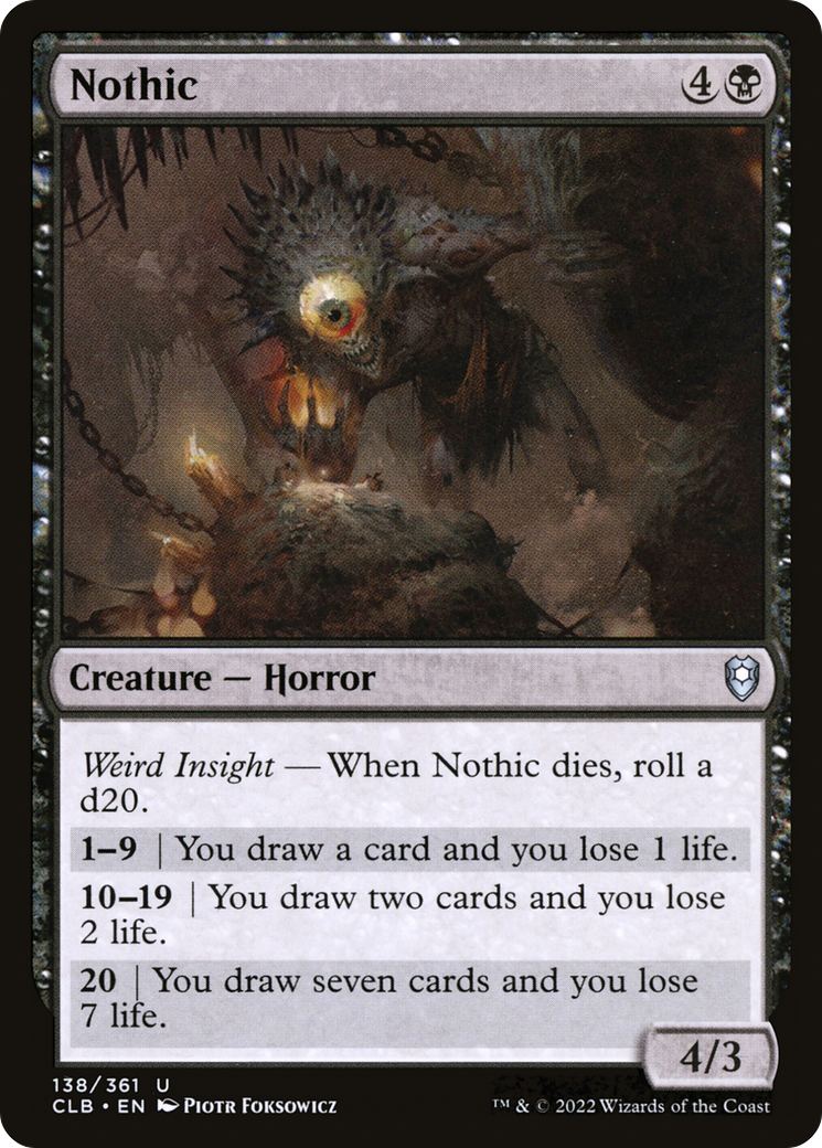 Nothic (CLB-138) [Commander Legends: Battle for Baldur's Gate] Foil