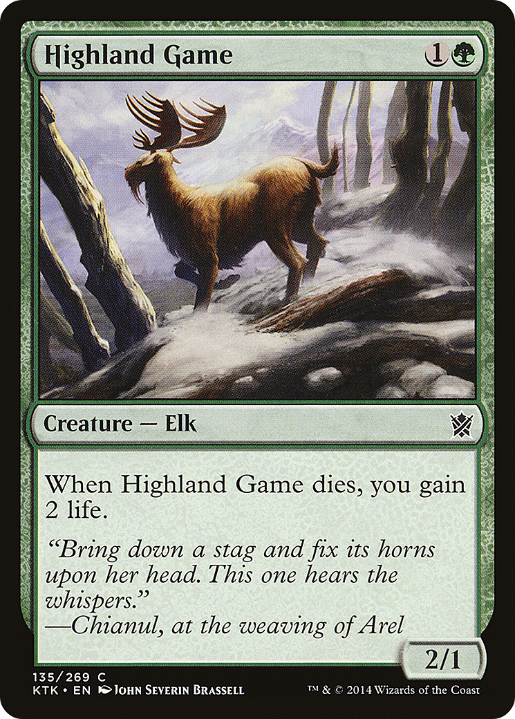 Highland Game (KTK-135) [Khans of Tarkir] Foil