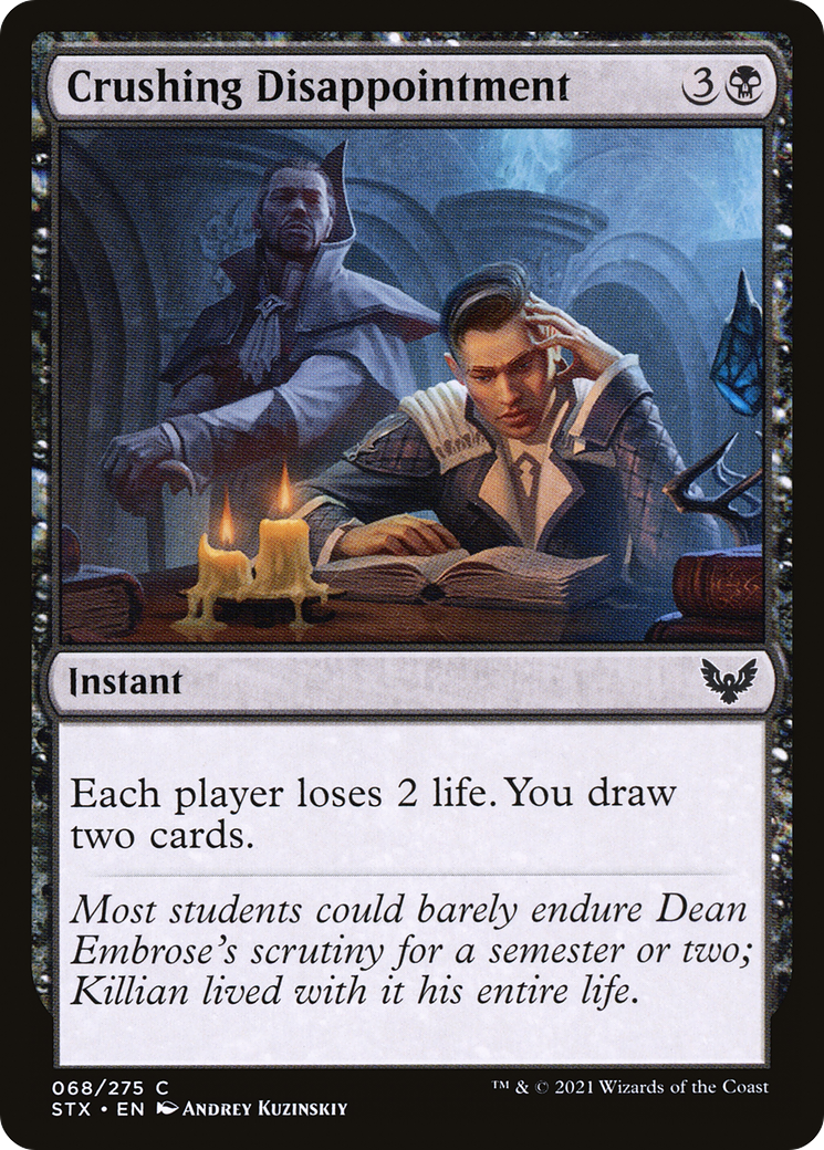 Crushing Disappointment (STX-068) [Strixhaven: School of Mages] Foil