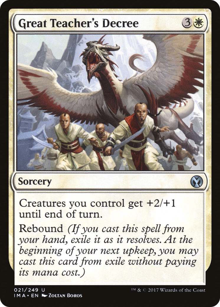 Great Teacher's Decree (IMA-021) [Iconic Masters]