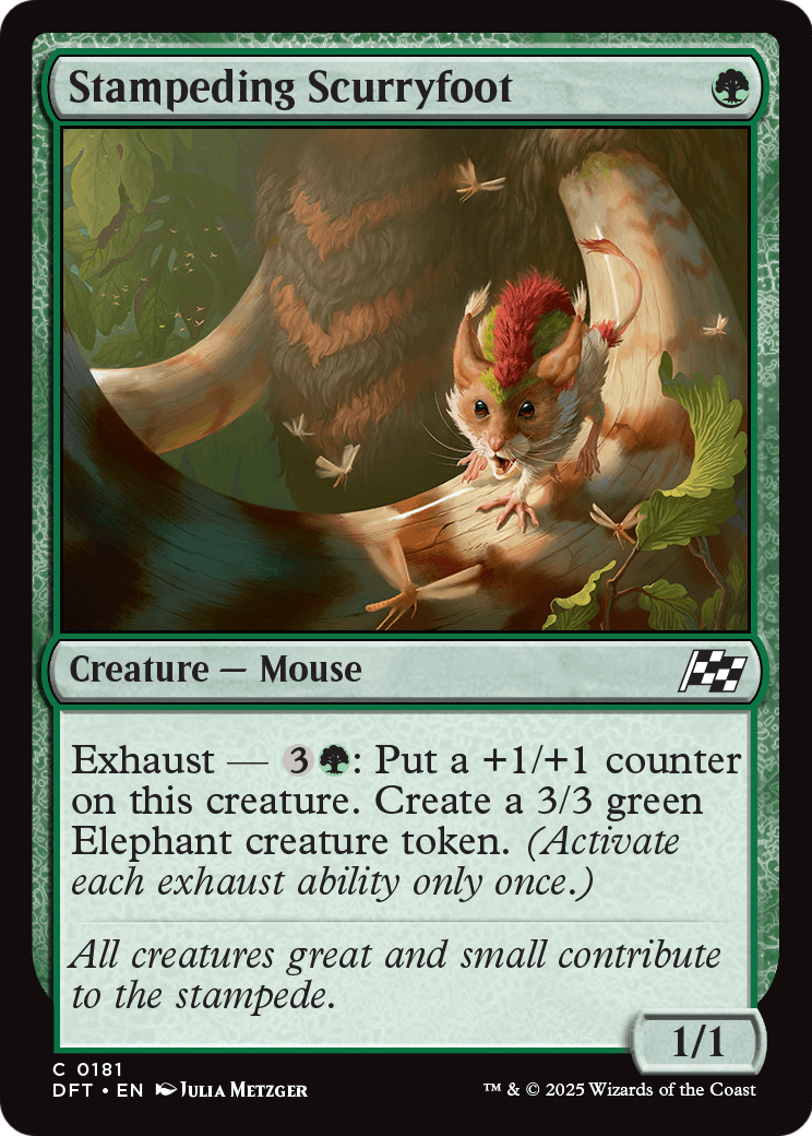 Stampeding Scurryfoot (DFT-181) [Aetherdrift] Foil