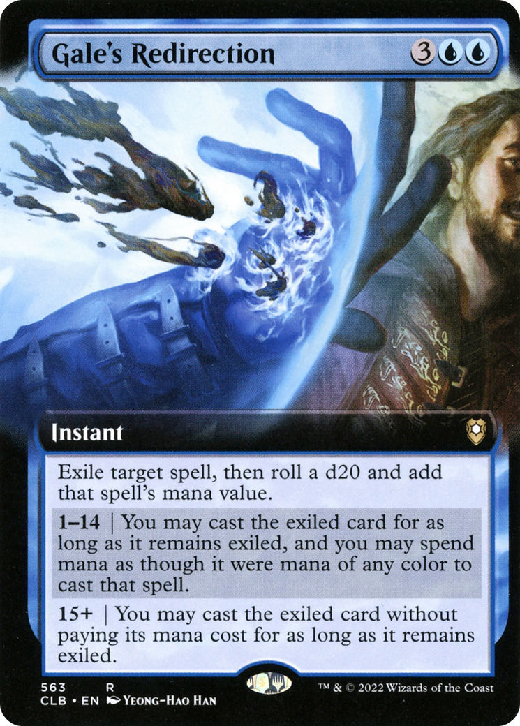 Gale's Redirection (Extended Art) (CLB-563) [Commander Legends: Battle for Baldur's Gate]