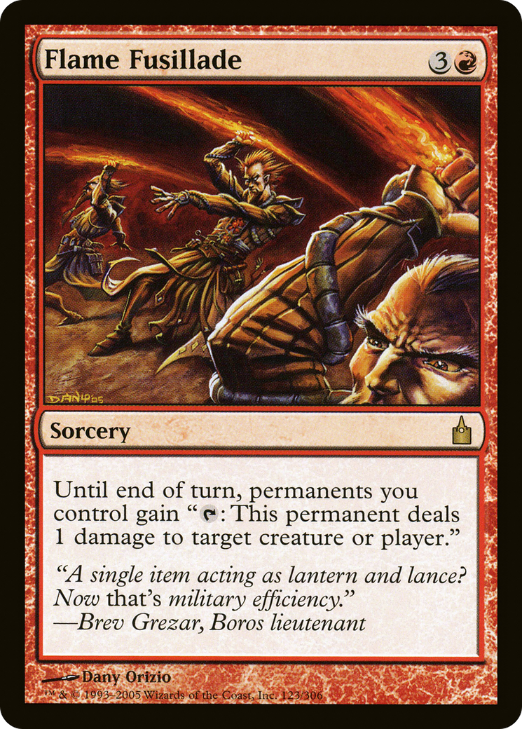 Flame Fusillade (RAV-123) [Ravnica: City of Guilds] Foil