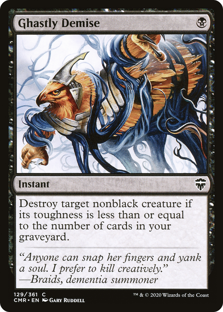 Ghastly Demise (CMR-129) [Commander Legends] Foil