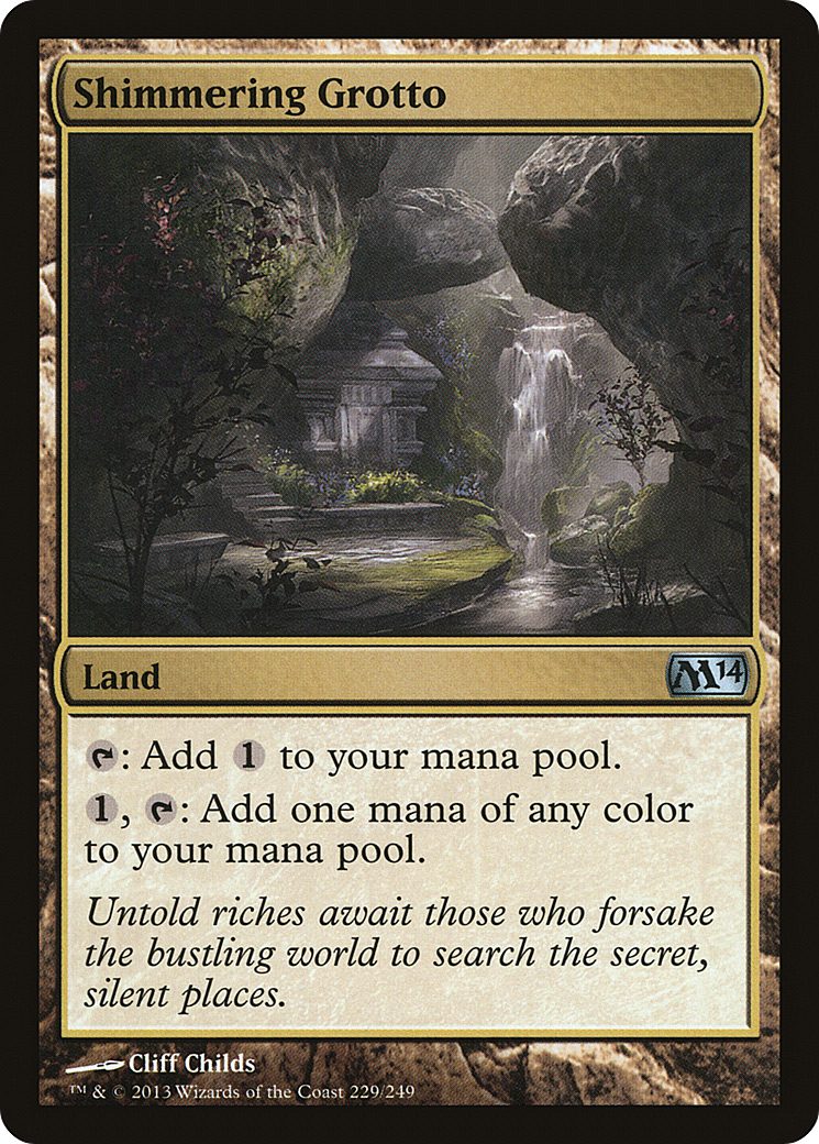 Shimmering Grotto (M14-229) [Magic 2014] Foil