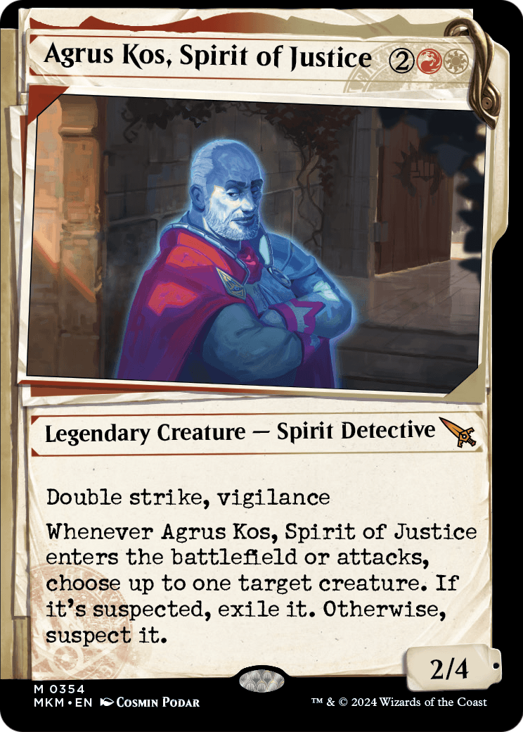 Agrus Kos, Spirit of Justice (Showcase) (MKM-354) [Murders at Karlov Manor] Foil