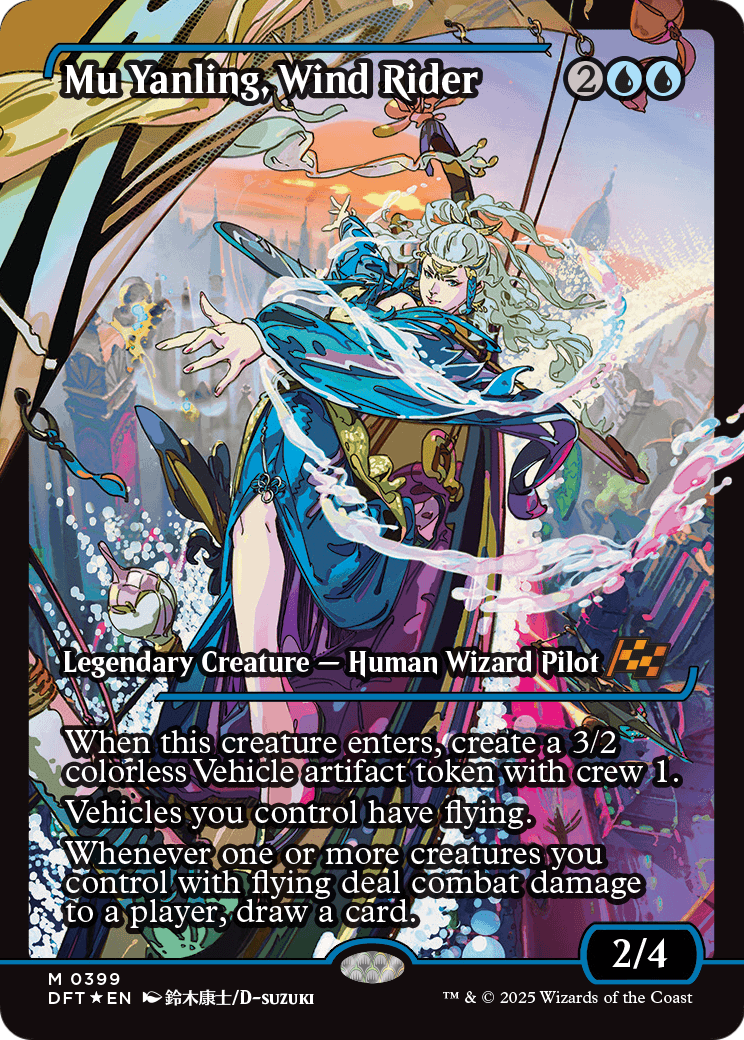 Mu Yanling, Wind Rider (Showcase) (DFT-399) [Aetherdrift] Foil