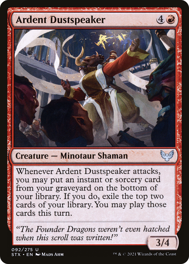 Ardent Dustspeaker (STX-092) [Strixhaven: School of Mages] Foil