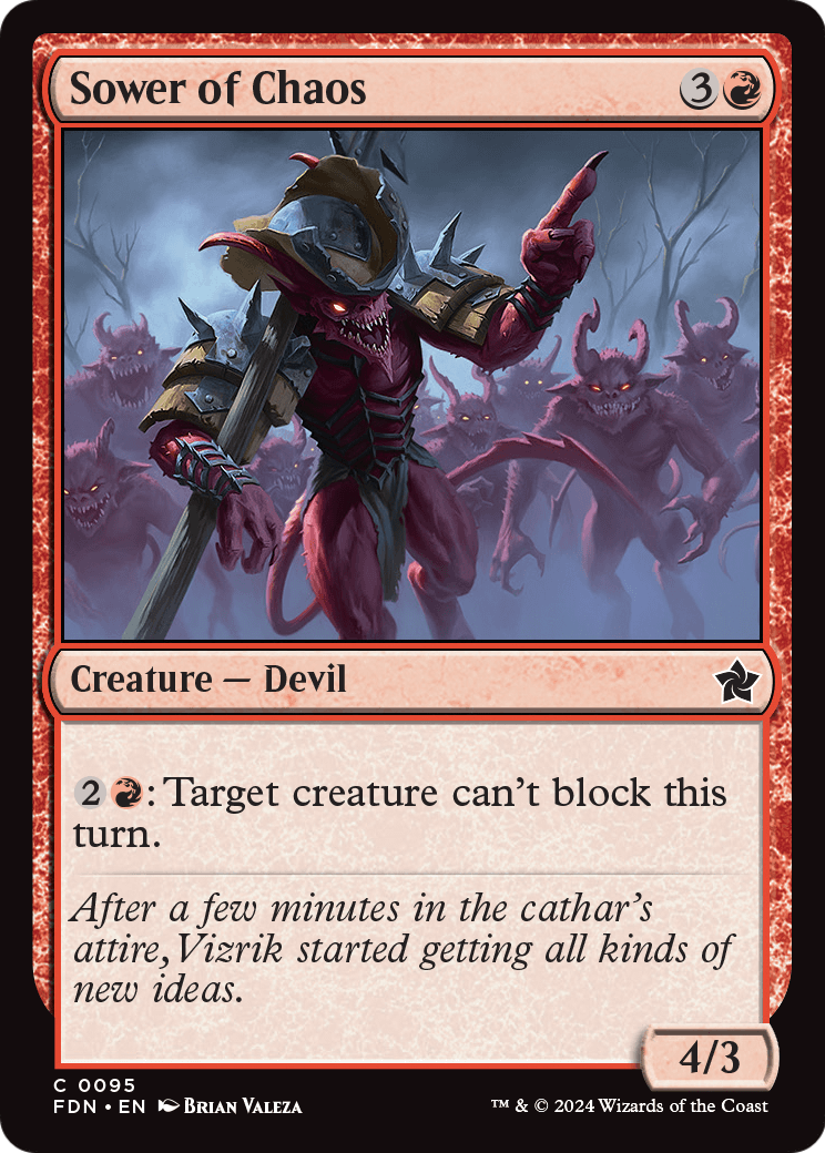 Sower of Chaos (FDN-095) [Foundations]