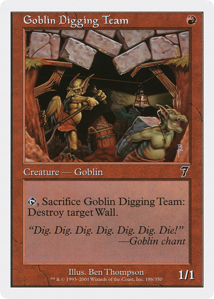 Goblin Digging Team (7ED-186) [7th Edition]