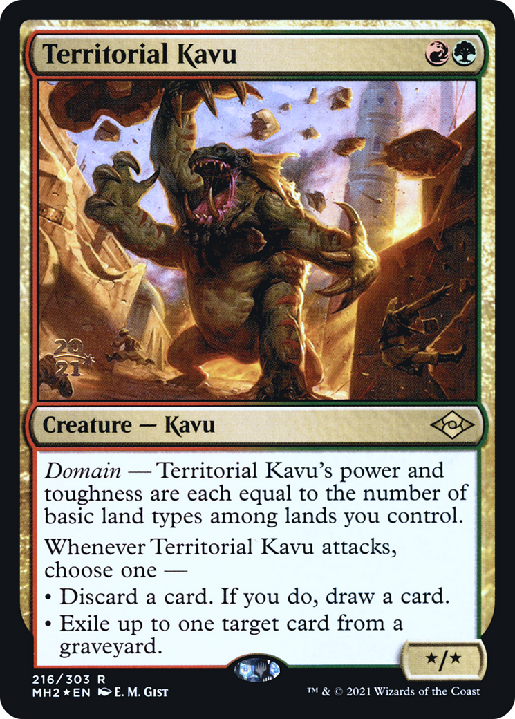 Territorial Kavu (PRE-216S) [Modern Horizons 2 Promos] Foil