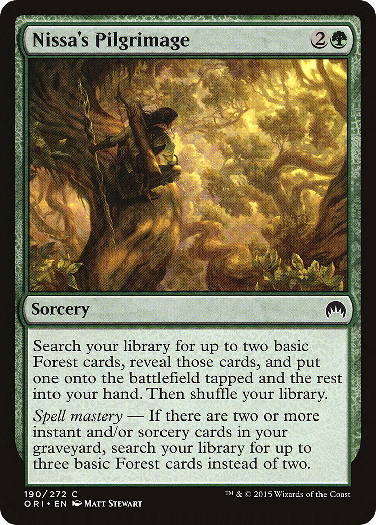Nissa's Pilgrimage (ORI-190) [Magic Origins]