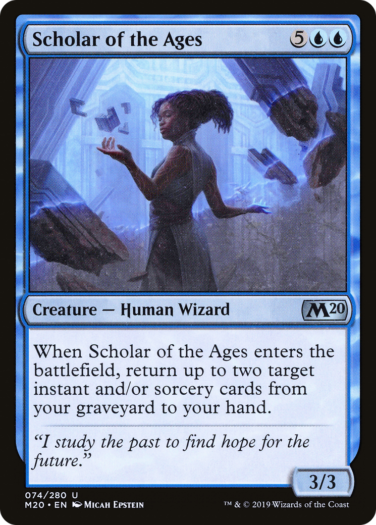 Scholar of the Ages (M20-074) [Core Set 2020] Foil